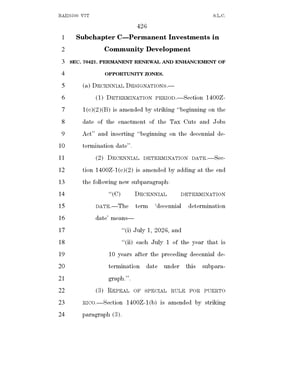 Senate OZ Legislation (Updated)